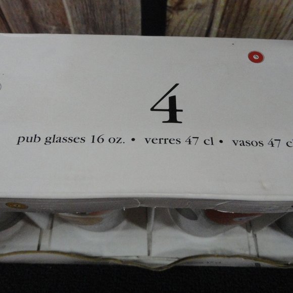 VTG Luminarc Billiard Ball Pool Parlor 16oz Pup Glasses~NOS~Man Cave~Pool bar - Picture 4 of 5